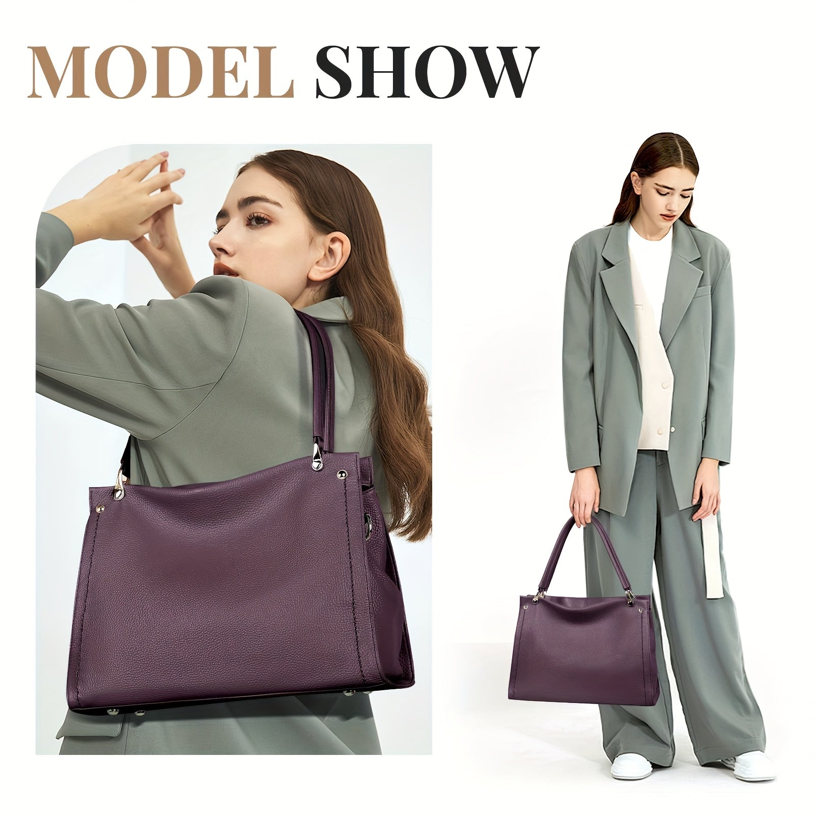 Genuine Leather Women’s Tote & Crossbody Bag