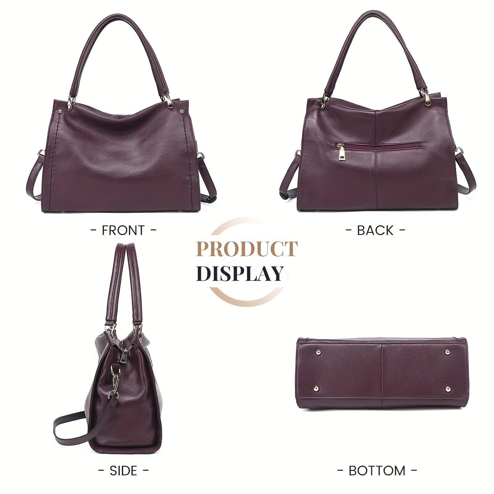 Genuine Leather Women’s Tote & Crossbody Bag