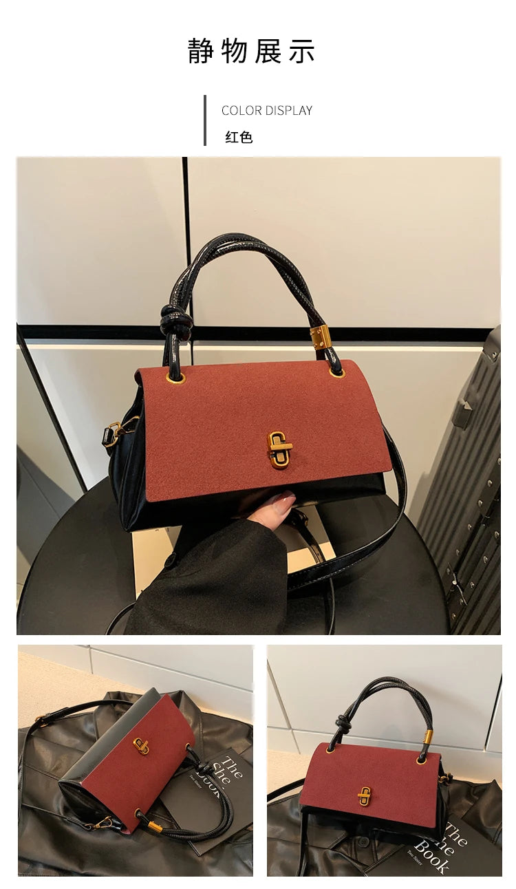 Classic Structured Shoulder Bag – Versatile Crossbody Handbag