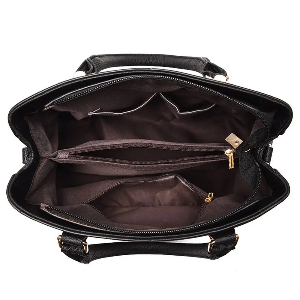 Structured Work Tote Handbag – Shoulder & Crossbody Bag