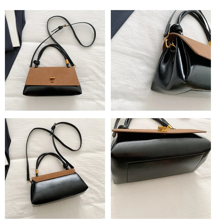 Classic Structured Shoulder Bag – Versatile Crossbody Handbag