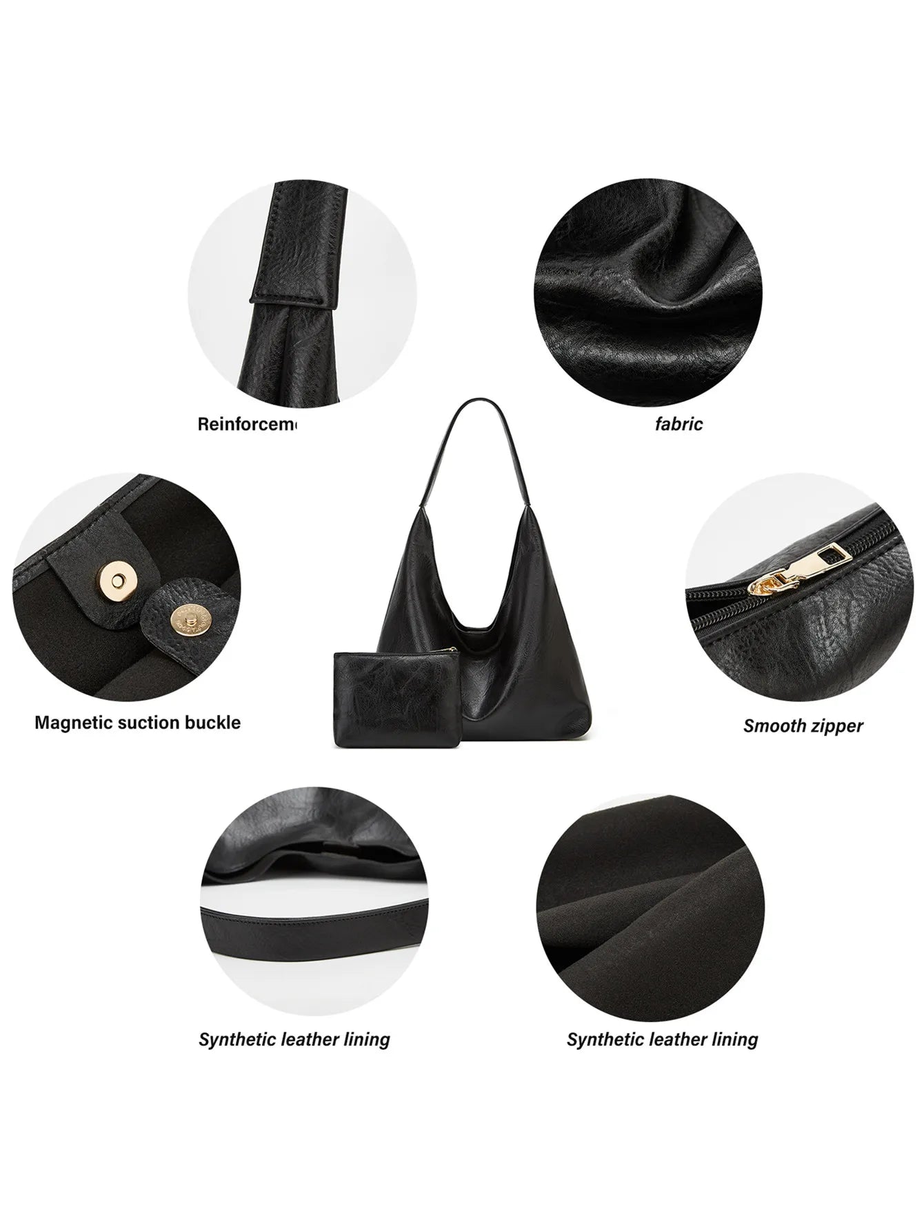 Slouchy Soft Tote Bag – Minimal Everyday Shoulder Bag