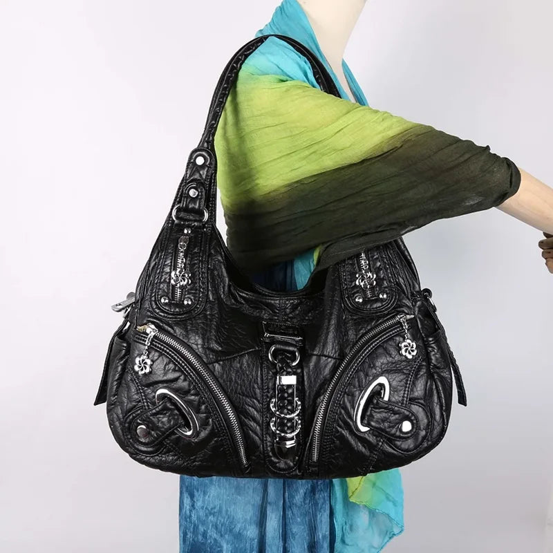 Large Women's Tote Handbag – Fashion Shoulder Bag with Top Handle & Multi-Pocket Design