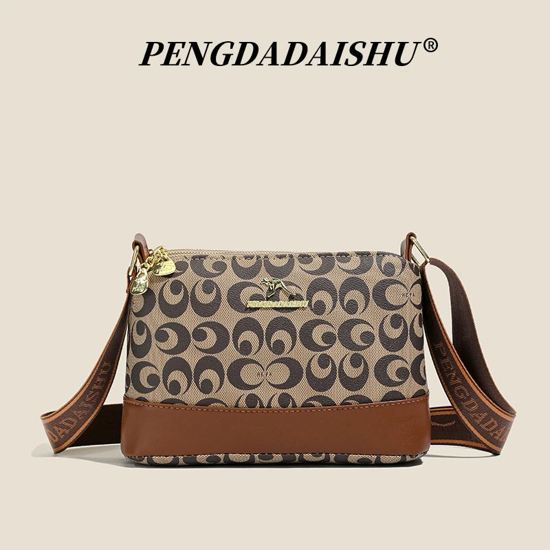 Structured Retro Crossbody Handbag – Top Handle & Shoulder Bag
