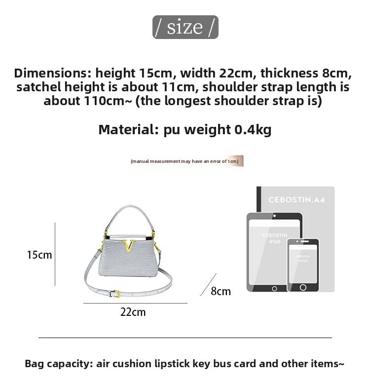 Elegant One-Shoulder Handbag – Sophisticated Travel & Everyday Bag