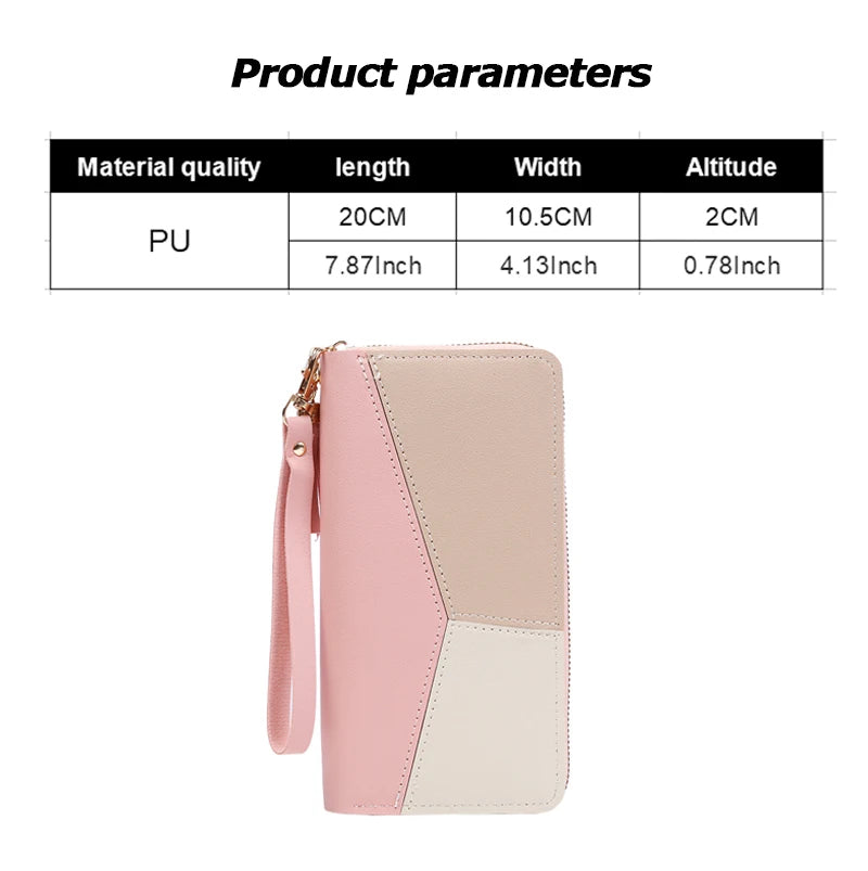 Elegant Long Zip Women’s Wallet – Card Holder & Coin Purse