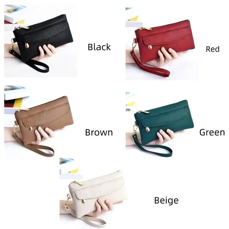 Long Zip Women’s Wallet (Multi-Card + Coin Pocket)