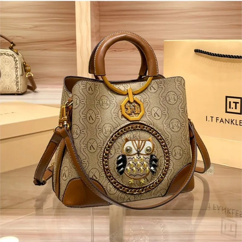 Genuine Leather Bucket Bag for Women – Luxury Shoulder & Crossbody Handbag (2025 Design)