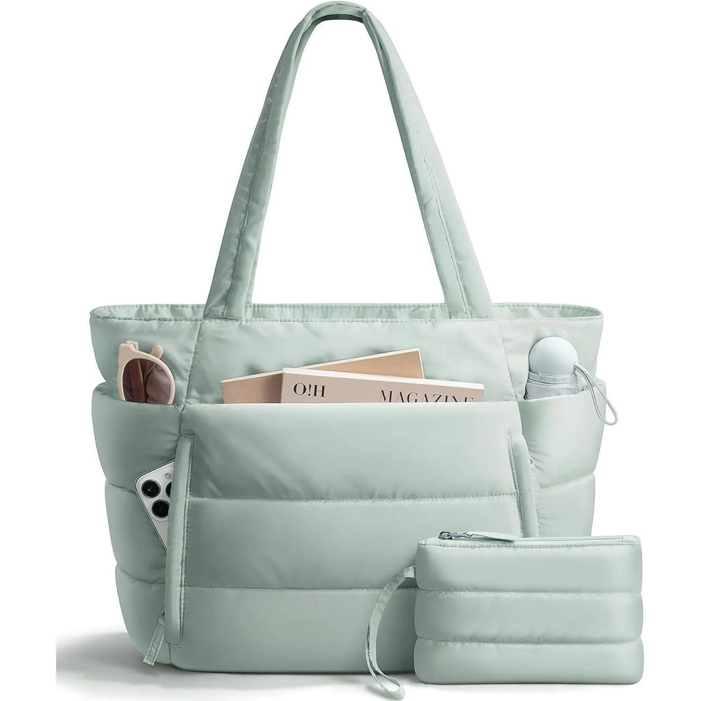 Large Capacity Organiser Tote Bag for Women – Multi-Pocket Travel, Makeup & Daily Carry Bag