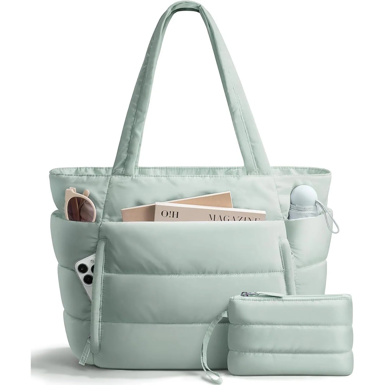 Large Capacity Organiser Tote Bag for Women – Multi-Pocket Travel, Makeup & Daily Carry Bag