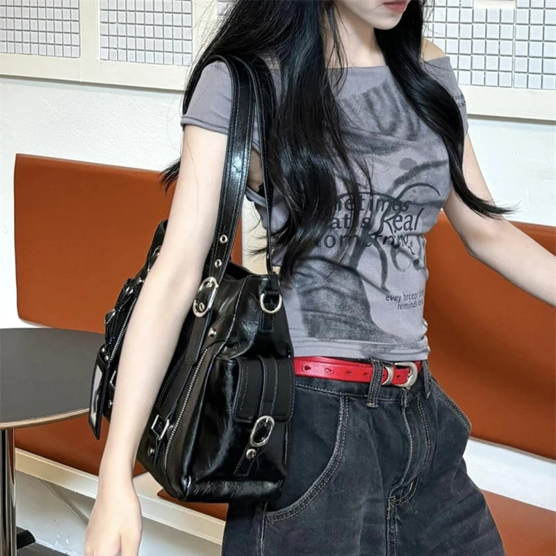 Large Capacity Retro Tote Bag for Women – Chic Shoulder Handbag for Work & Daily Commute