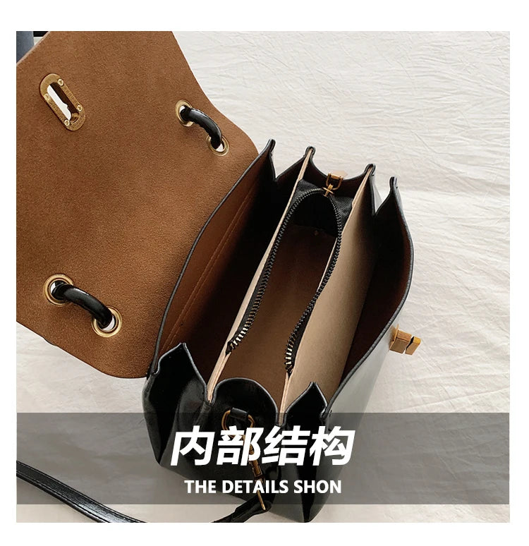 Classic Structured Shoulder Bag – Versatile Crossbody Handbag