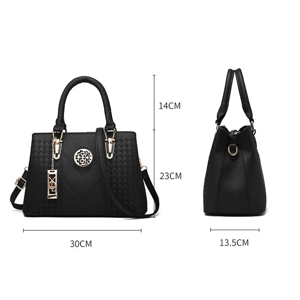 Structured Work Tote Handbag – Shoulder & Crossbody Bag