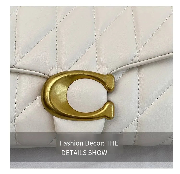 High-End Feminine Chain Crossbody Bag – Diamond Pattern Small Square Handbag