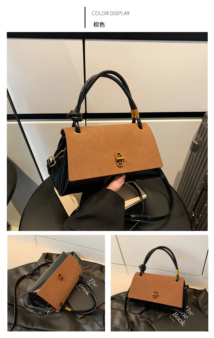 Classic Structured Shoulder Bag – Versatile Crossbody Handbag