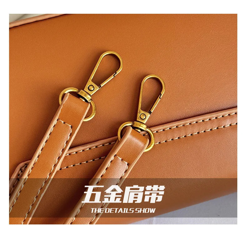 Retro Crossbody Shoulder Bag – High-Texture Designer Style