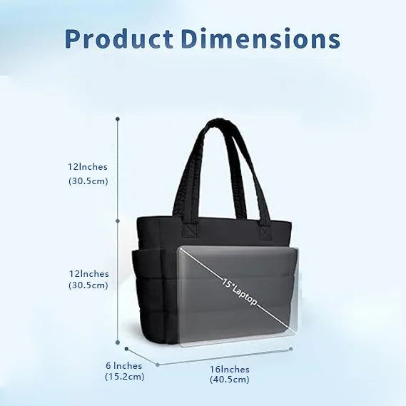 Large Capacity Organiser Tote Bag for Women – Multi-Pocket Travel, Makeup & Daily Carry Bag