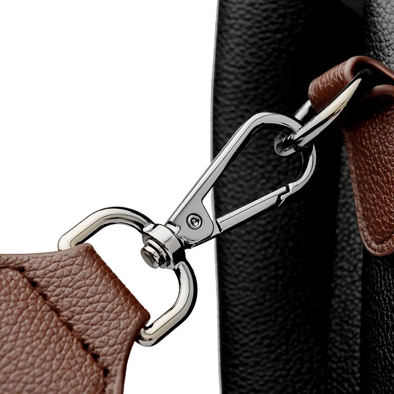 Elegant Women's Handbag with Unique Handle – Spacious Tote with Adjustable Shoulder Strap