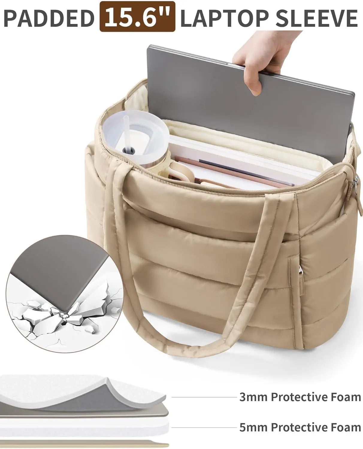 Large Capacity Organiser Tote Bag for Women – Multi-Pocket Travel, Makeup & Daily Carry Bag