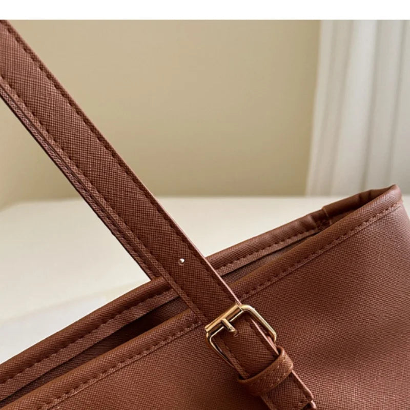 Minimalist Large Capacity Tote Bag for Women – Lightweight Shoulder Travel Handbag