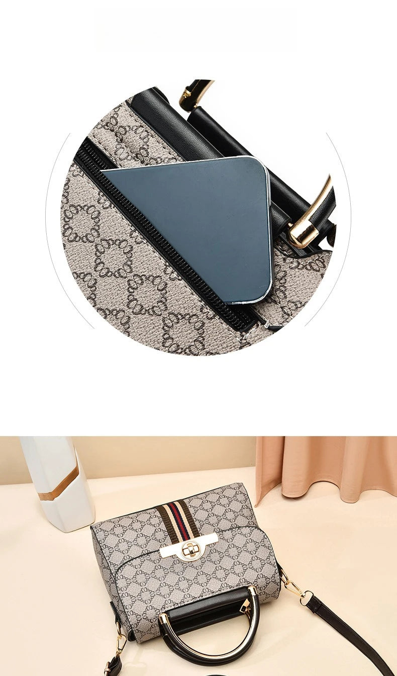 Structured Top-Handle Crossbody Bag – Classic Everyday Handbag