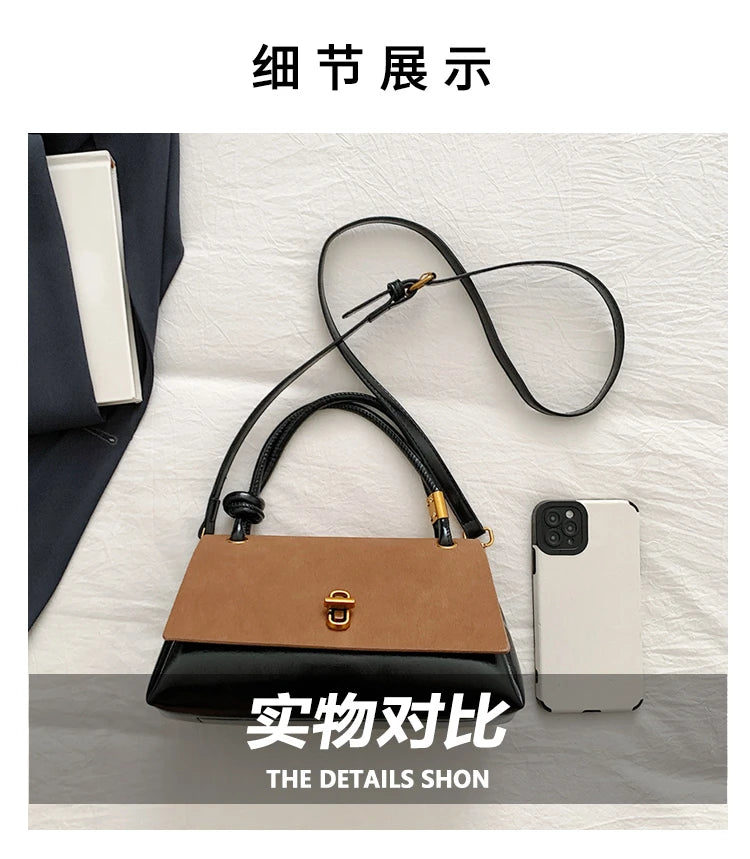Classic Structured Shoulder Bag – Versatile Crossbody Handbag