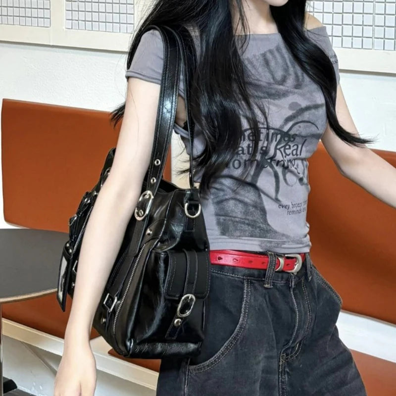 Large Capacity Retro Tote Bag for Women – Chic Shoulder Handbag for Work & Daily Commute