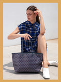 Large Leather Tote Bag for Women – Structured Designer Shoulder Bag with Spacious Interior