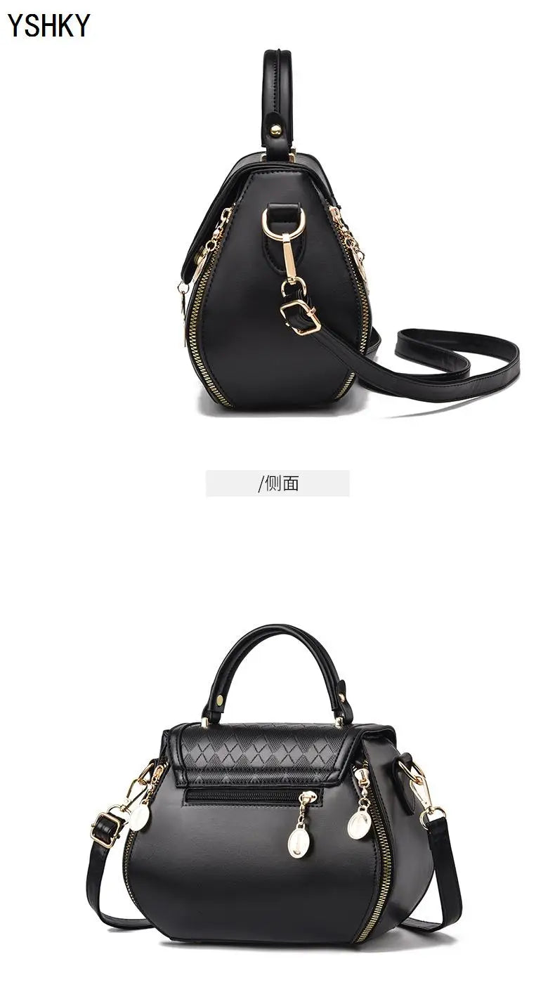 Luxury Bow Bucket Handbag for Women – Genuine Leather Shoulder & Tote Bag