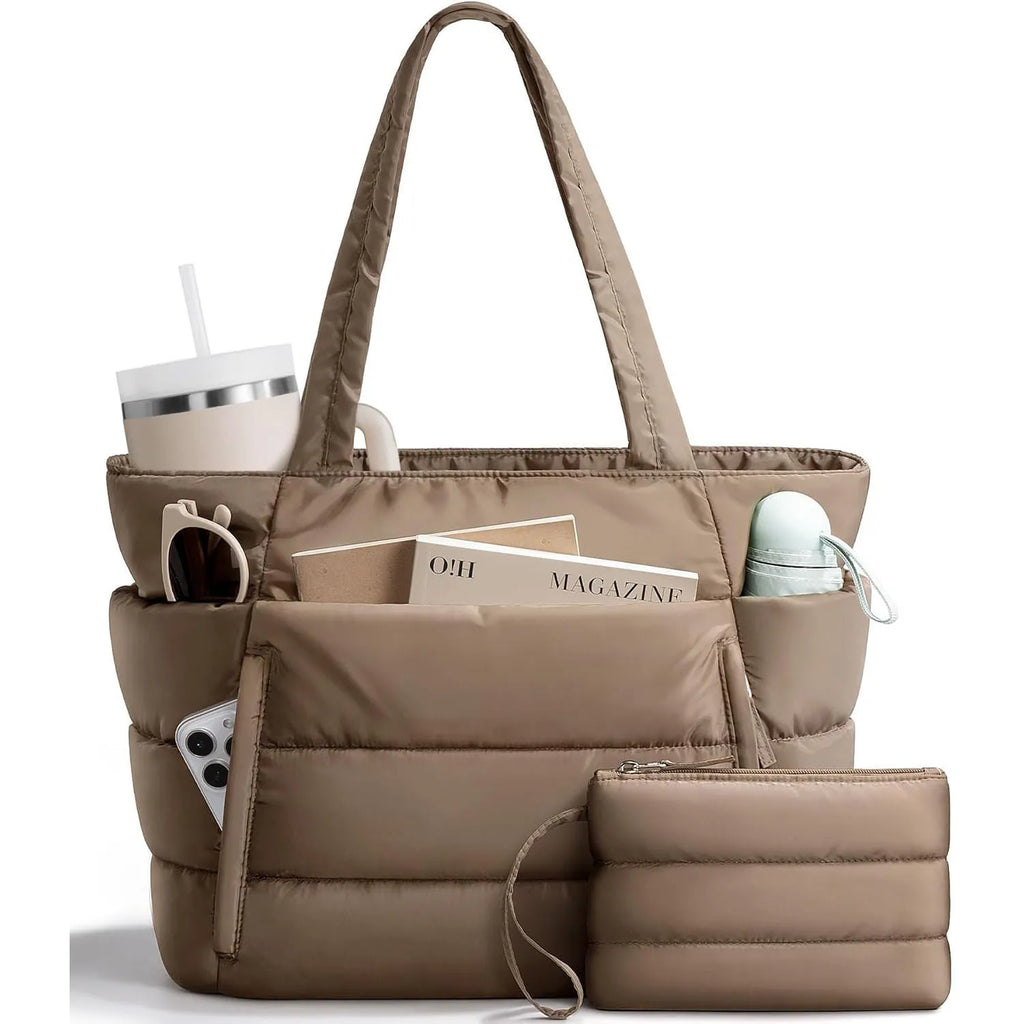 Large Capacity Organiser Tote Bag for Women – Multi-Pocket Travel, Makeup & Daily Carry Bag