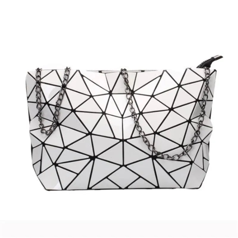 Geometric Bucket Tote Bag – Structured Shoulder & Crossbody