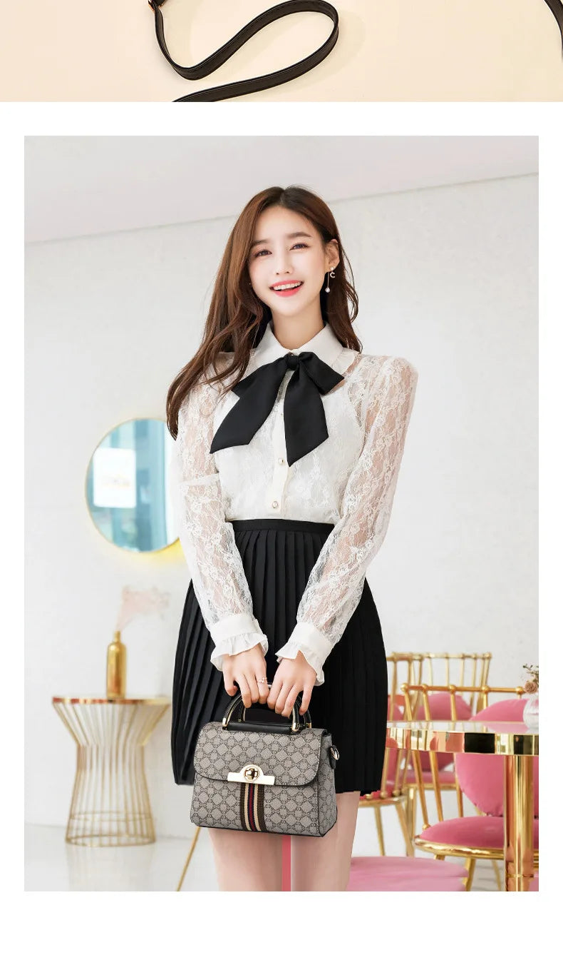 Structured Top-Handle Crossbody Bag – Classic Everyday Handbag