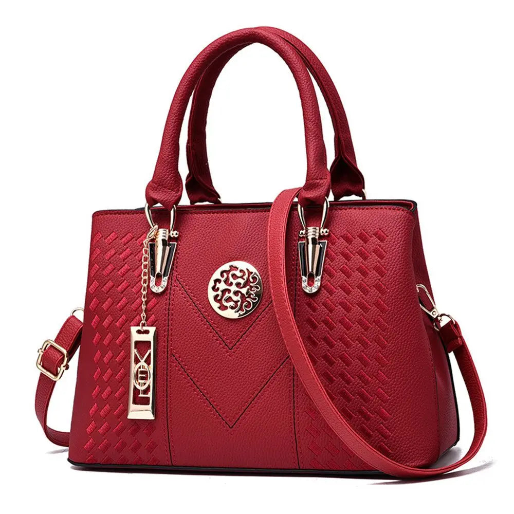 Structured Work Tote Handbag – Shoulder & Crossbody Bag