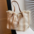 Summer Vibes Beach Tote Bag – Large Tassel Shoulder Bag