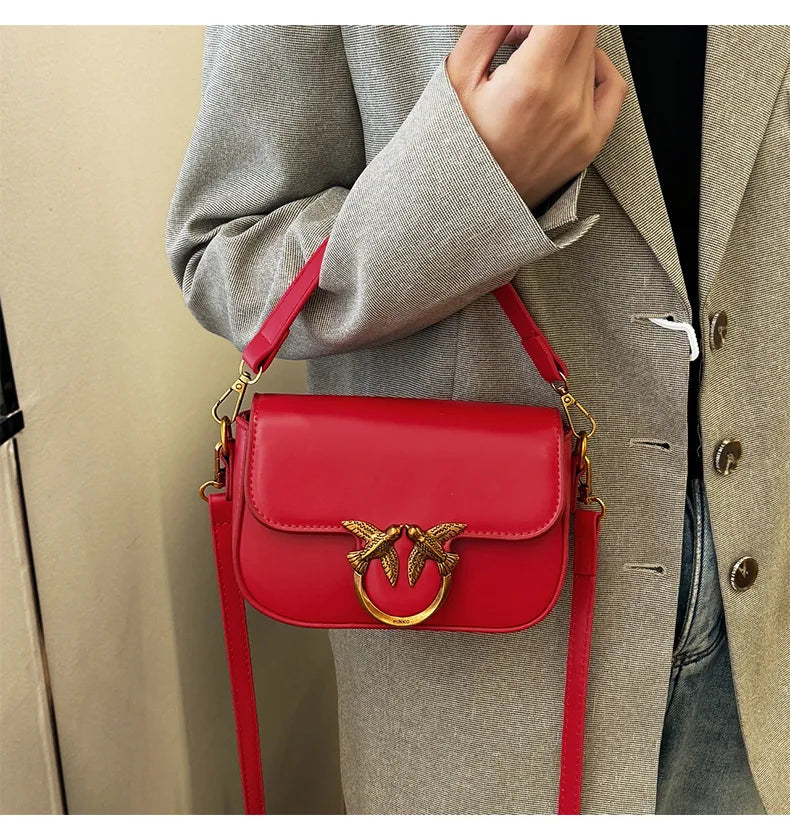 Retro Crossbody Shoulder Bag – High-Texture Designer Style