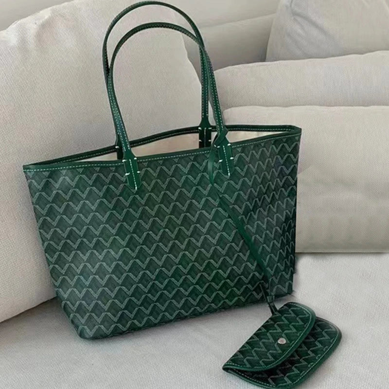 Large Leather Tote Bag for Women – Structured Designer Shoulder Bag with Spacious Interior