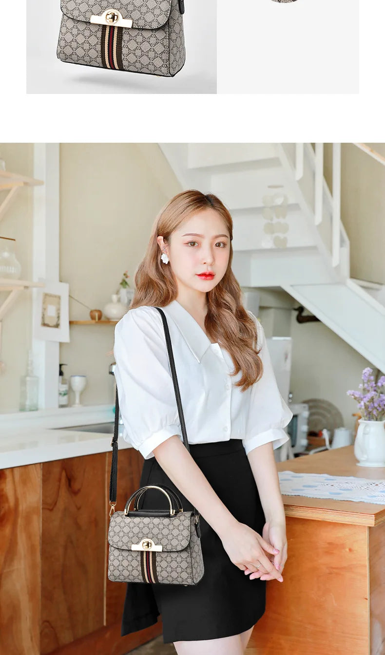 Structured Top-Handle Crossbody Bag – Classic Everyday Handbag