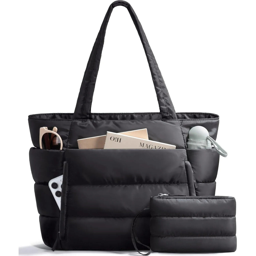 Large Capacity Organiser Tote Bag for Women – Multi-Pocket Travel, Makeup & Daily Carry Bag