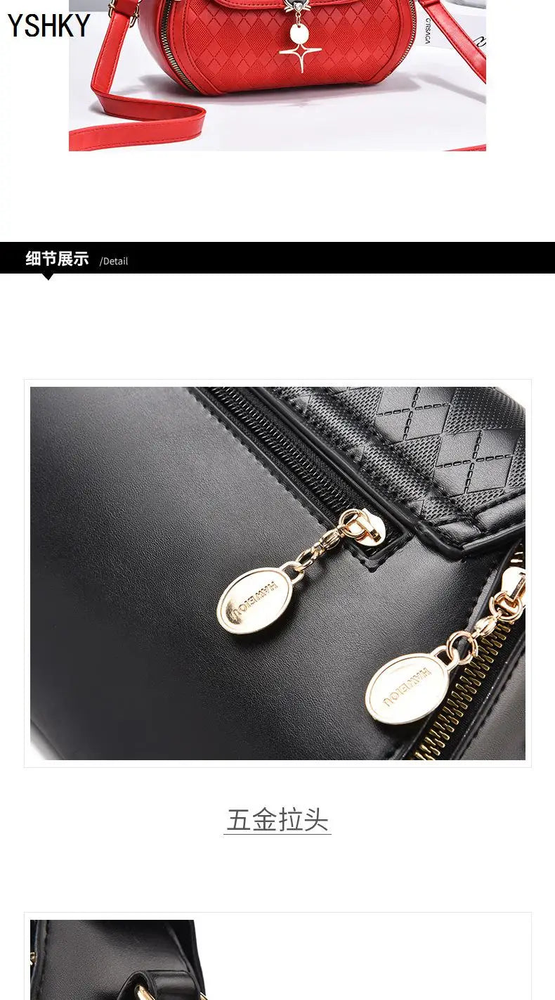 Luxury Bow Bucket Handbag for Women – Genuine Leather Shoulder & Tote Bag