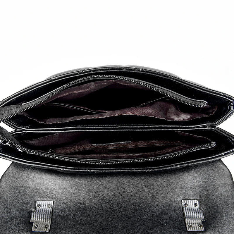 Quilted Top-Handle Shoulder Bag – Soft Structured Crossbody
