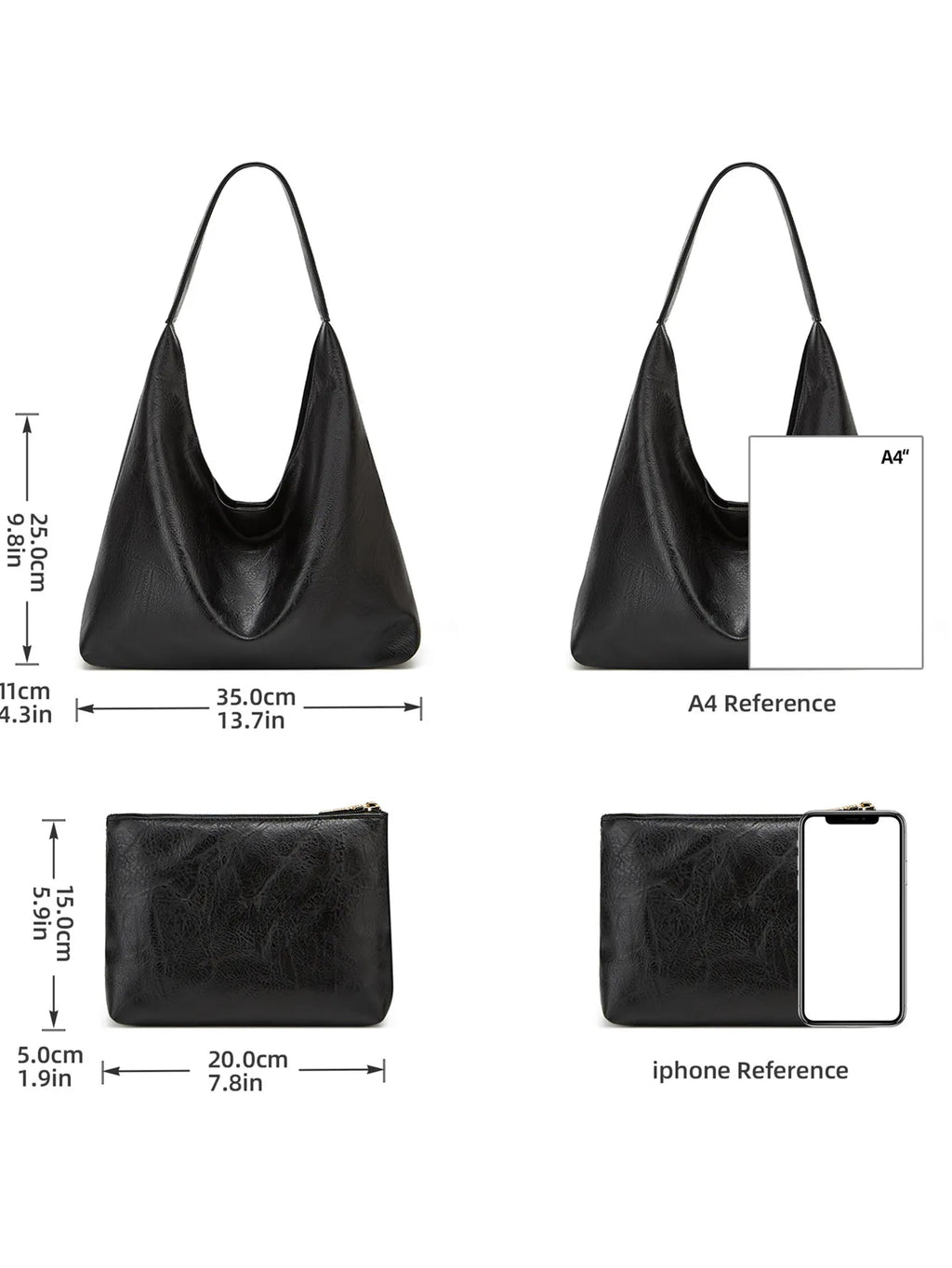 Slouchy Soft Tote Bag – Minimal Everyday Shoulder Bag