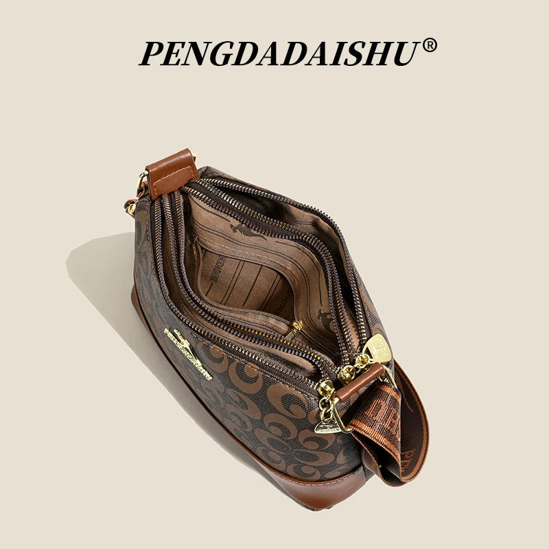 Structured Retro Crossbody Handbag – Top Handle & Shoulder Bag