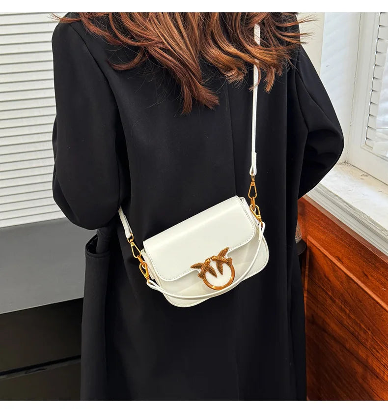 Retro Crossbody Shoulder Bag – High-Texture Designer Style