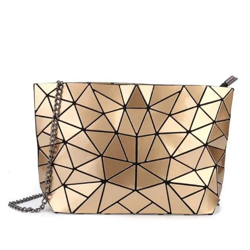 Geometric Bucket Tote Bag – Structured Shoulder & Crossbody