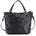 Geometric Bucket Tote Bag – Structured Shoulder & Crossbody