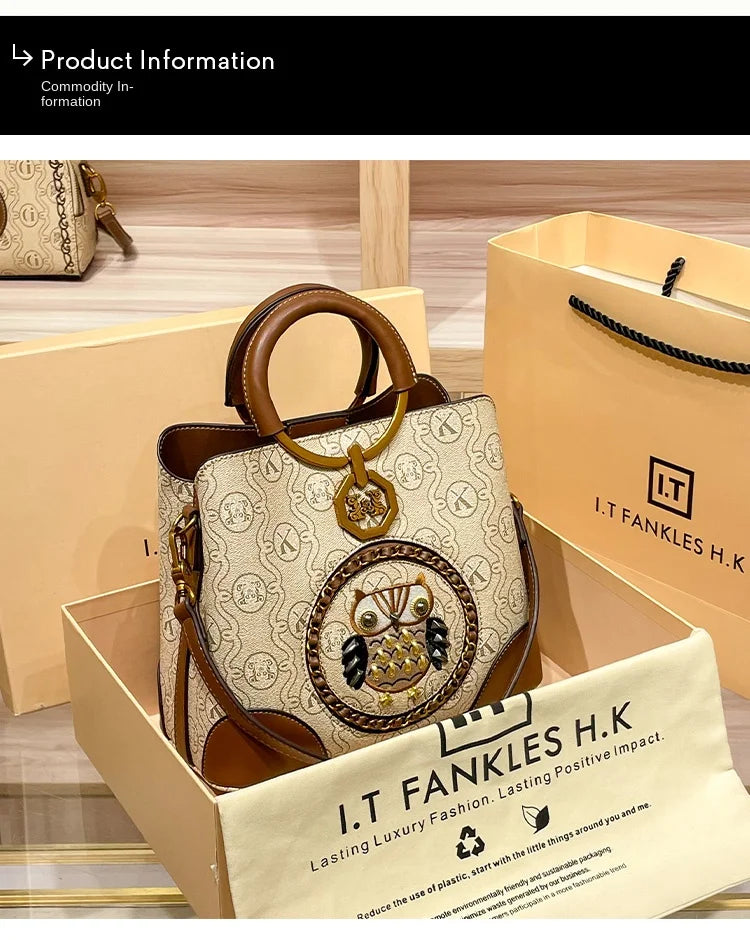 Genuine Leather Bucket Bag for Women – Luxury Shoulder & Crossbody Handbag (2025 Design)
