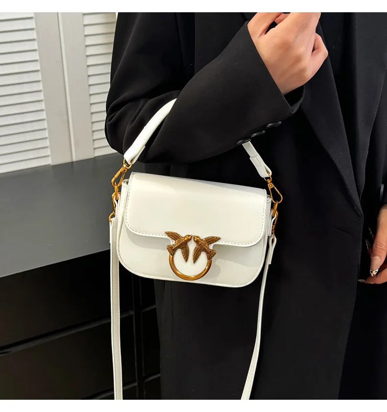 Retro Crossbody Shoulder Bag – High-Texture Designer Style