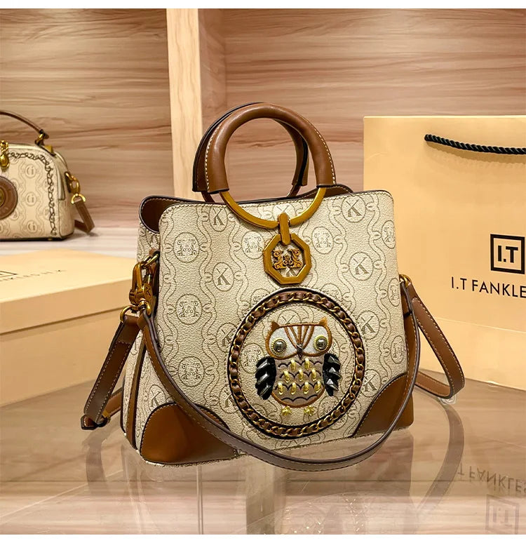 Genuine Leather Bucket Bag for Women – Luxury Shoulder & Crossbody Handbag (2025 Design)