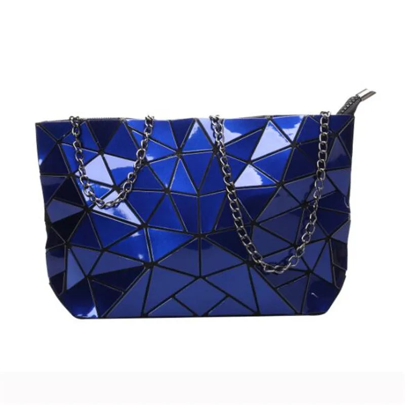 Geometric Bucket Tote Bag – Structured Shoulder & Crossbody