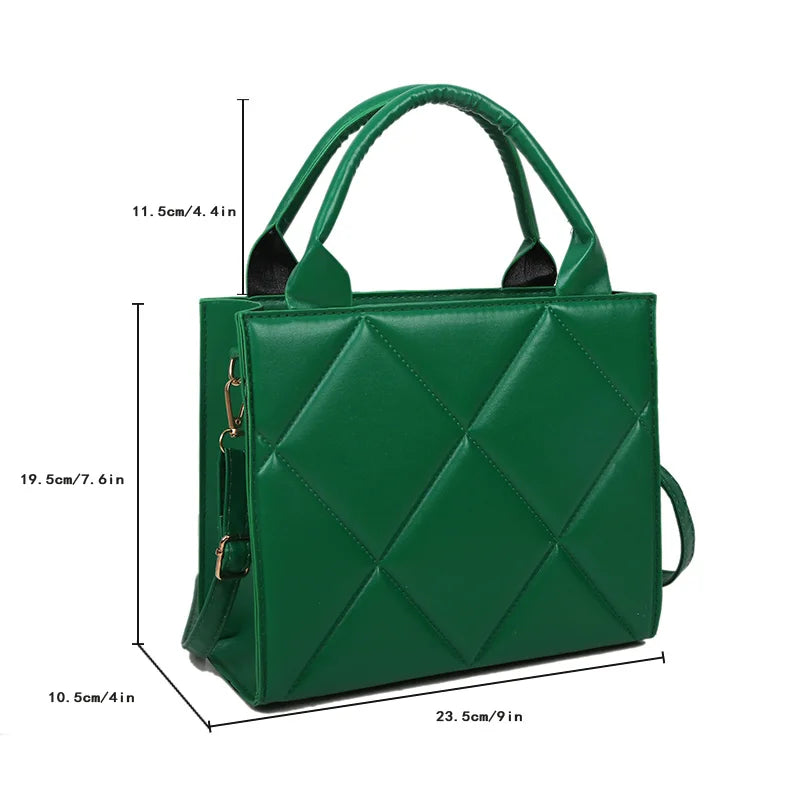 Geometric Structured Top-Handle Bag – Versatile Crossbody Handbag